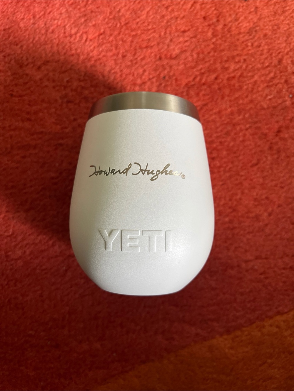 Yeti White Stainless-Trim Howard Hughes Insulated Tumbler